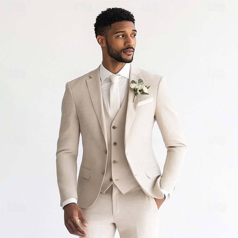 Tailored Three-Piece Suit for Men