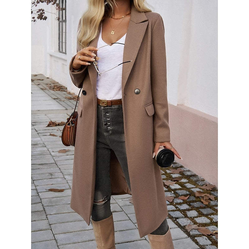 Longline Coat for Women, Tailored Style