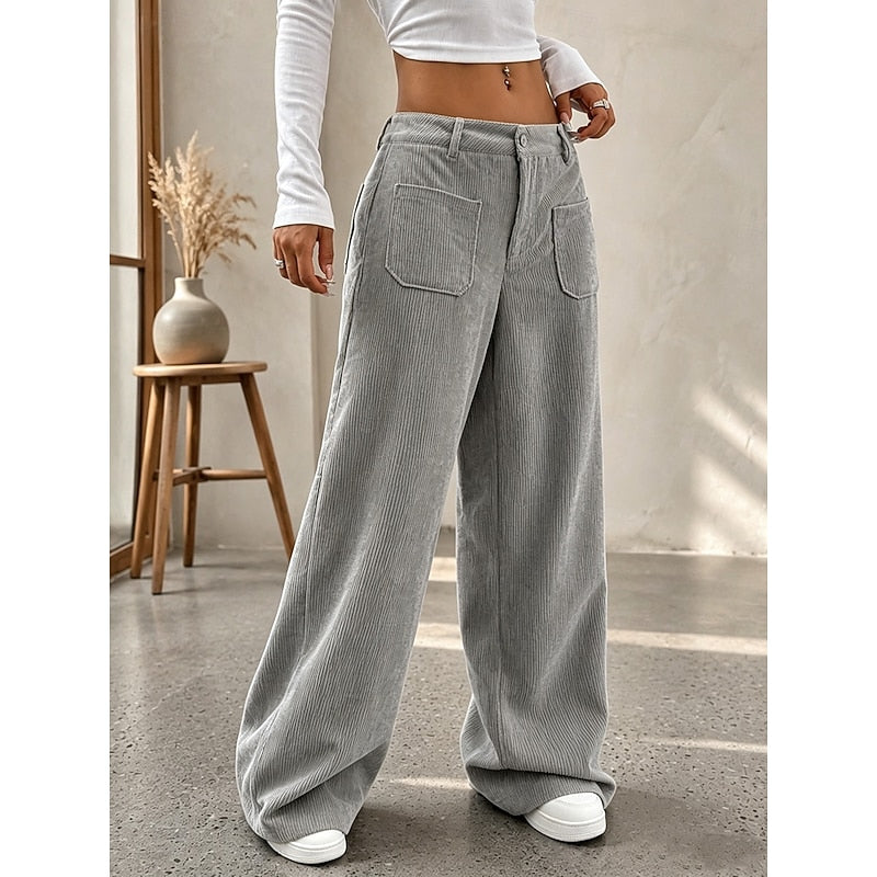 High-Waist Wide-Leg Pants for Women