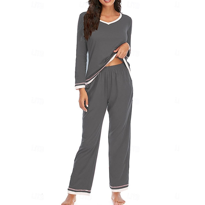 Ladies Relaxed Lounge Two-Piece Set