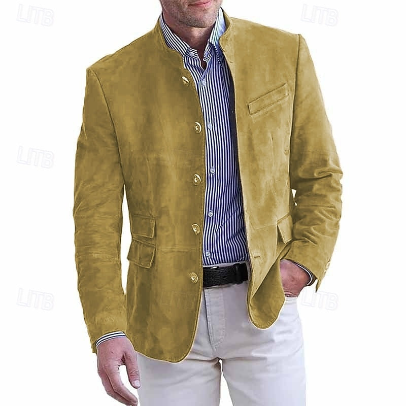 Soft Stand-Collar Jacket for Men