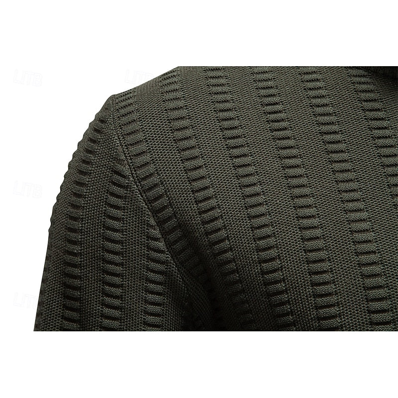 Textured Half-Zip Sweater for Men