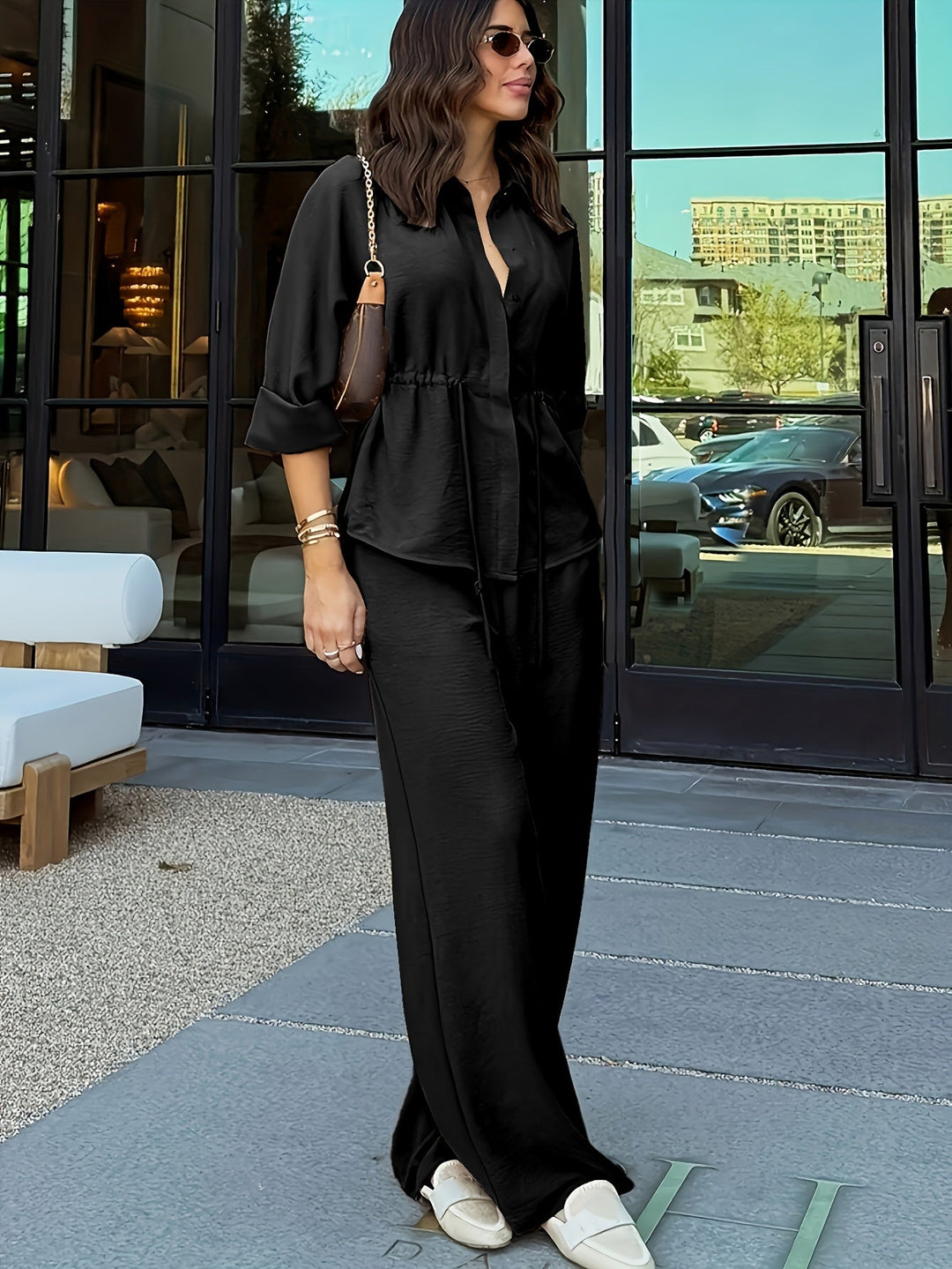 Wide-Leg Set for Women, Relaxed Style