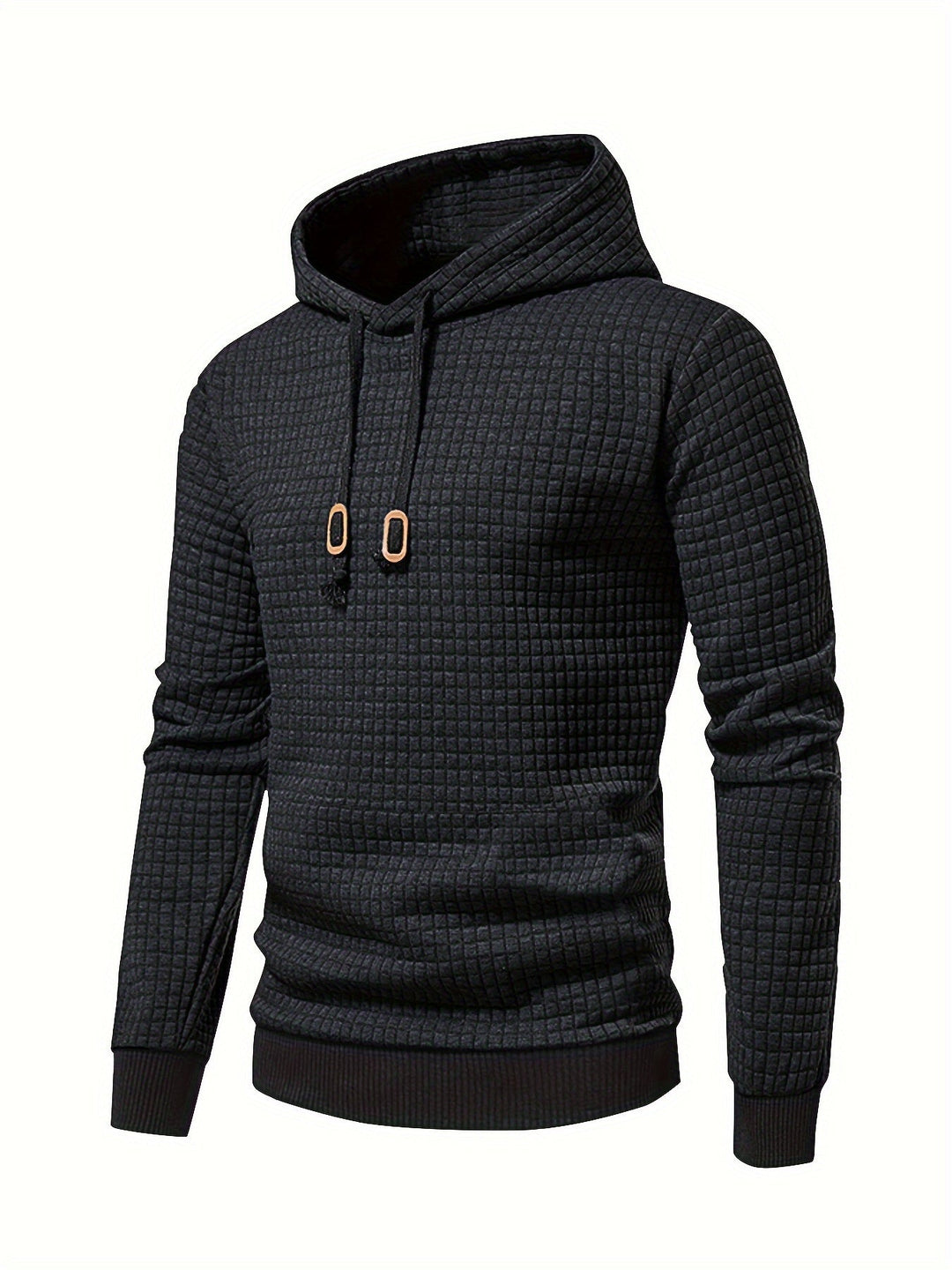 Textured Hooded Pullover Hoodie for Men