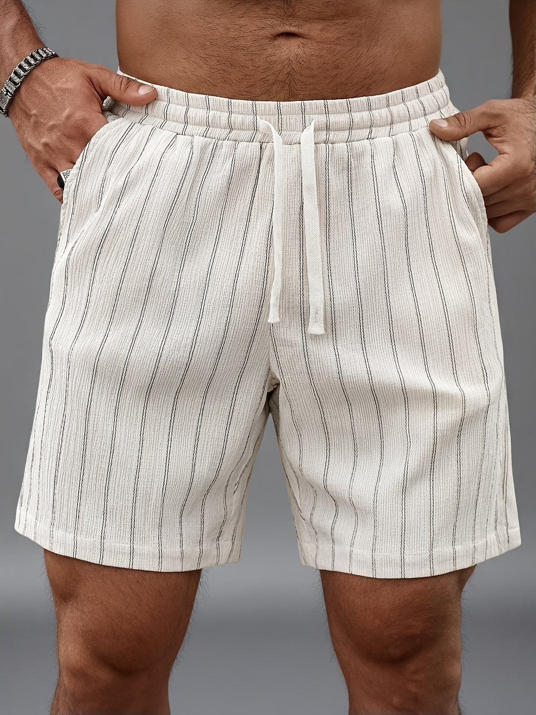Relaxed Drawstring Shorts for Men