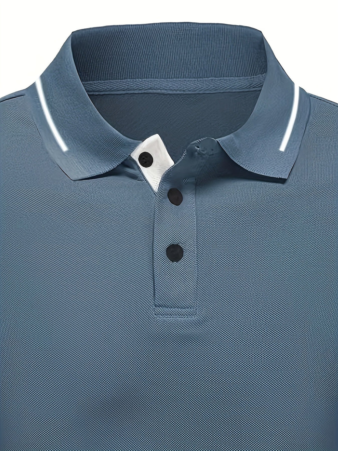 Long-Sleeve Polo Shirt for Men, Refined Style