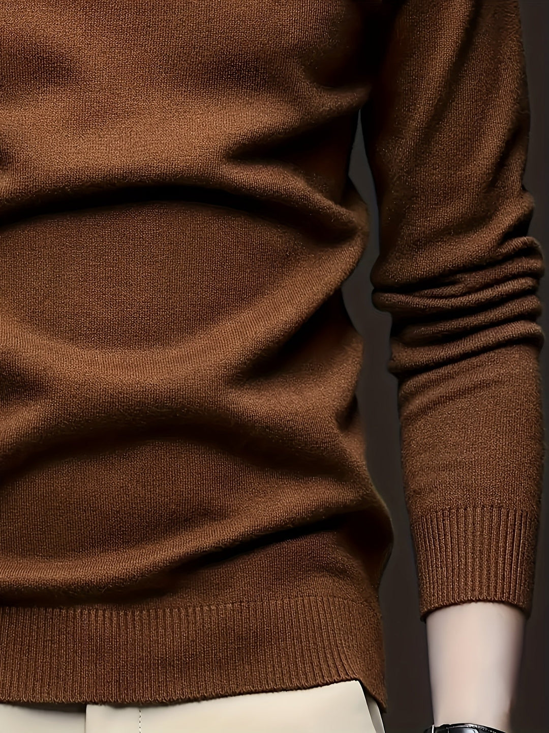 Refined High-Neck Sweater for Men