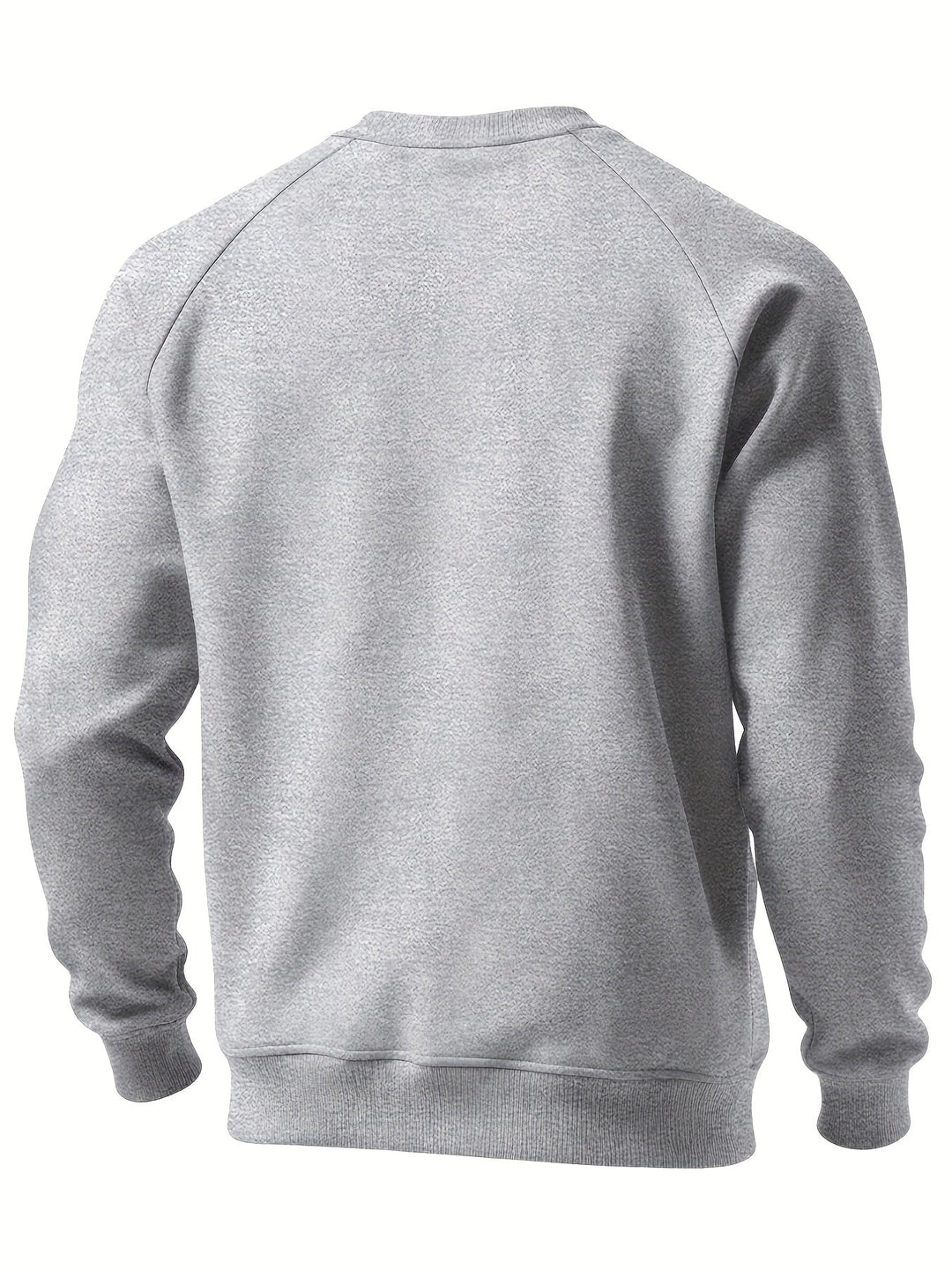 Classic Raglan Crew Neck Sweatshirt for Men