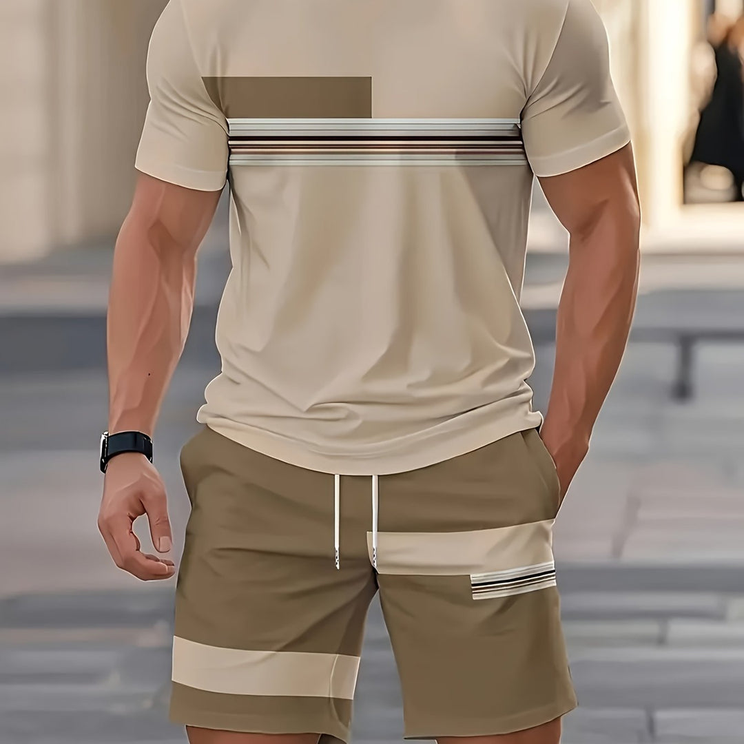 Two-Piece Summer Set for Men, Relaxed Style