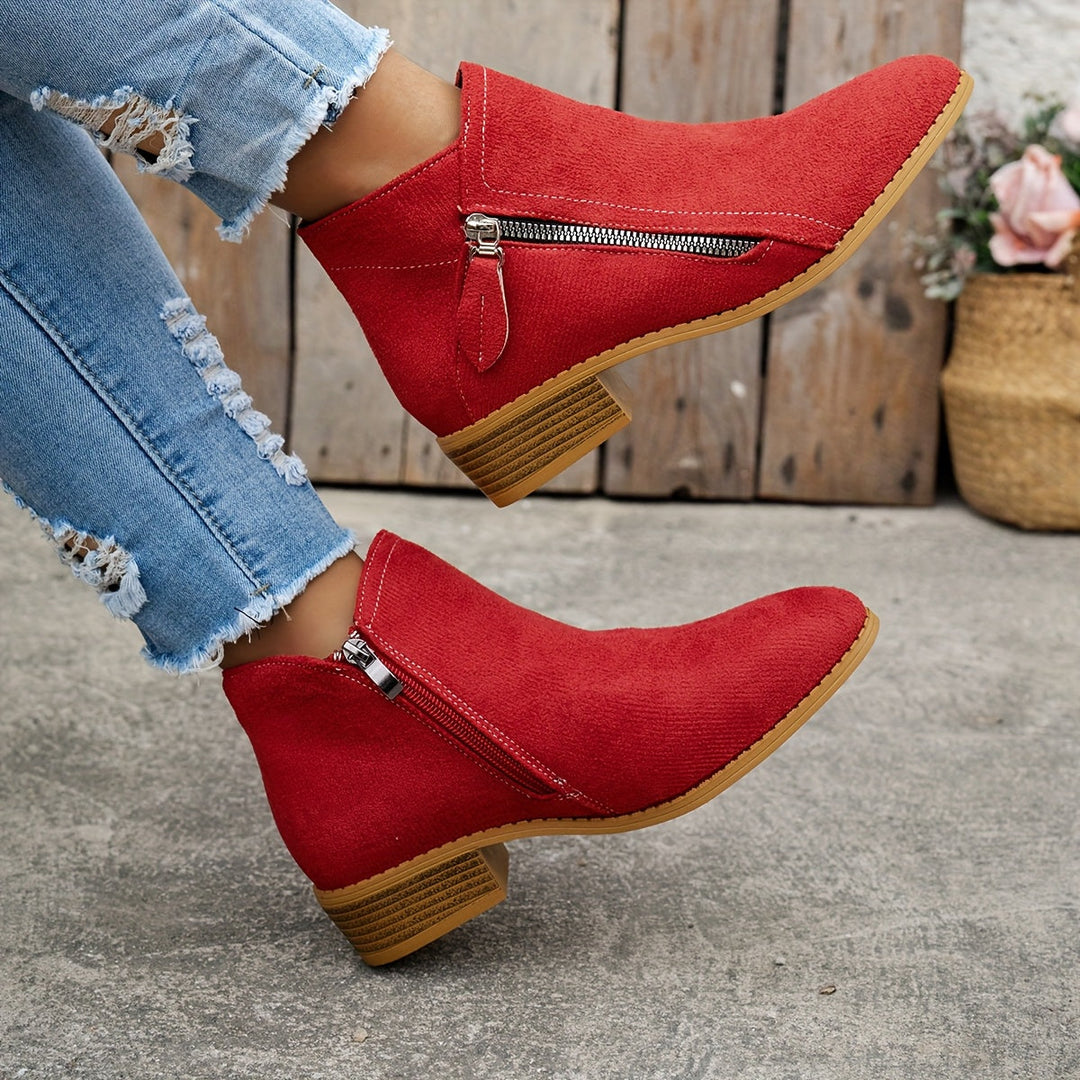 Comfortable Zipper Shoes for Women, Elegant Style