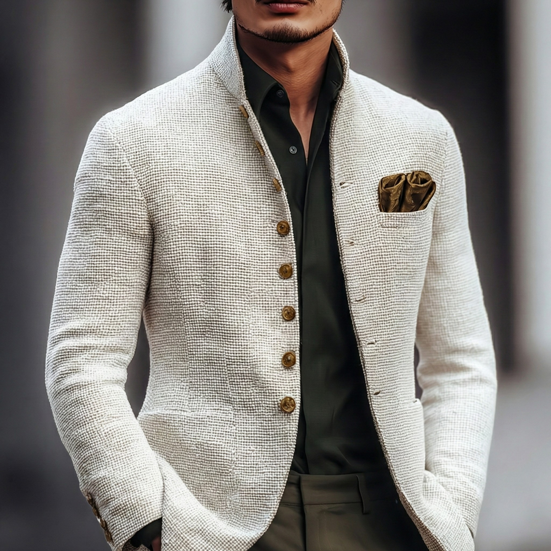Refined Single Breasted Cardigan for Men