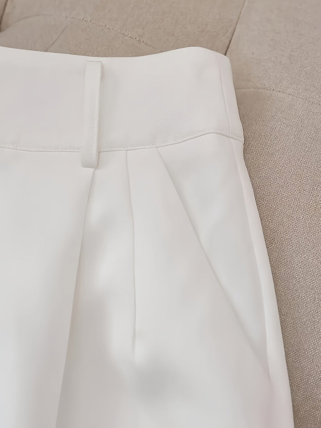 High-Waist Shorts with Belt for Women, Tailored Style