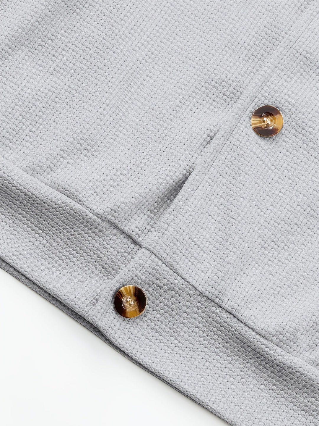 Button-Up Jacket for Men, Textured Style