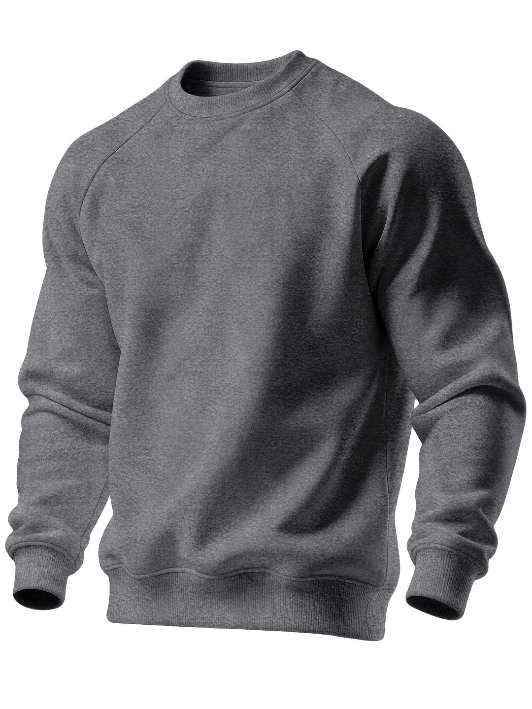 Classic Raglan Crew Neck Sweatshirt for Men