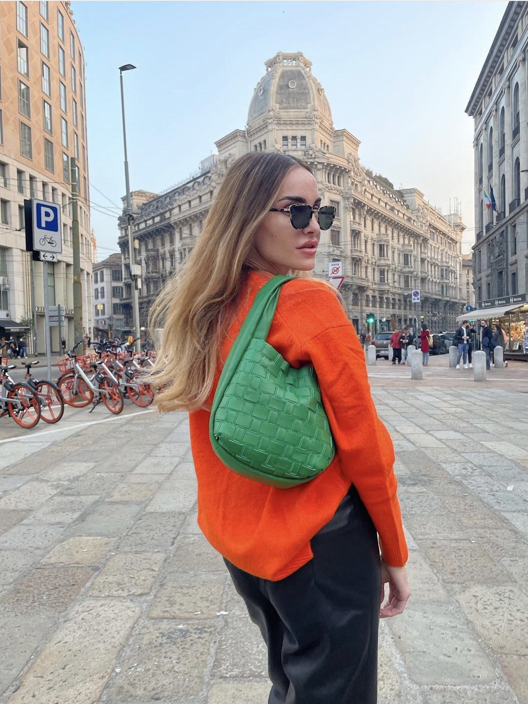 Women's Knit Sweater – Orange
