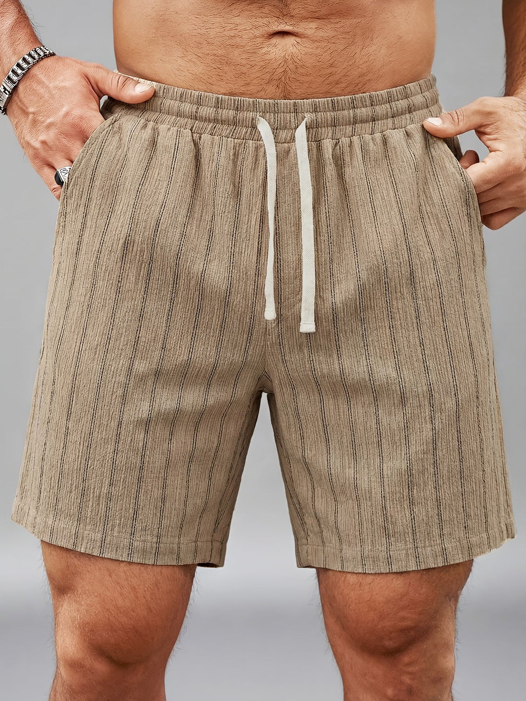 Relaxed Drawstring Shorts for Men