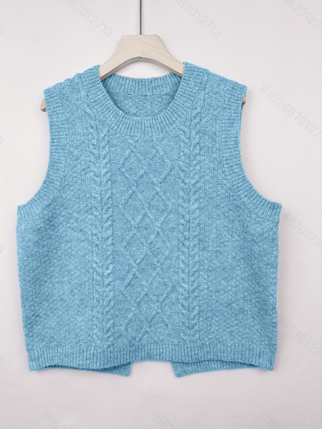 Cable-Knit Sweater Vest for Women