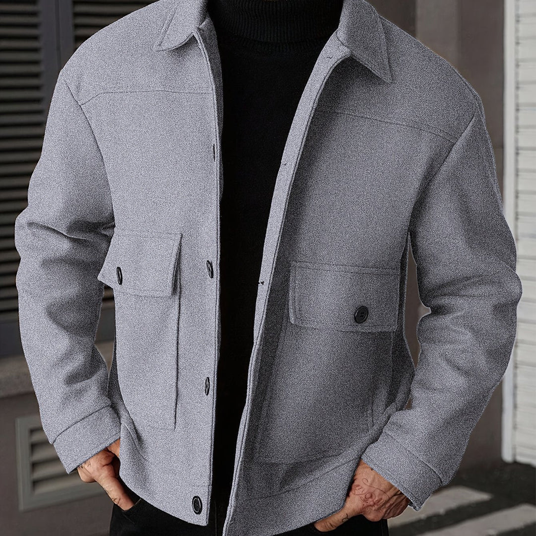 Structured Utility Jacket for Men