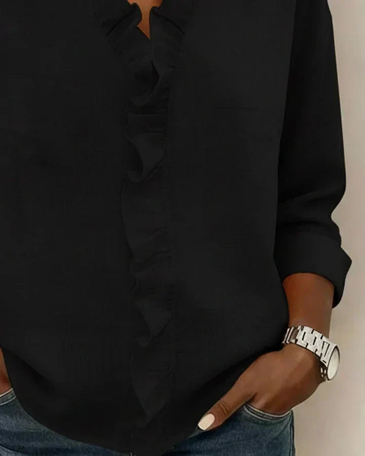 Ladies Lightweight V-Neck Blouse
