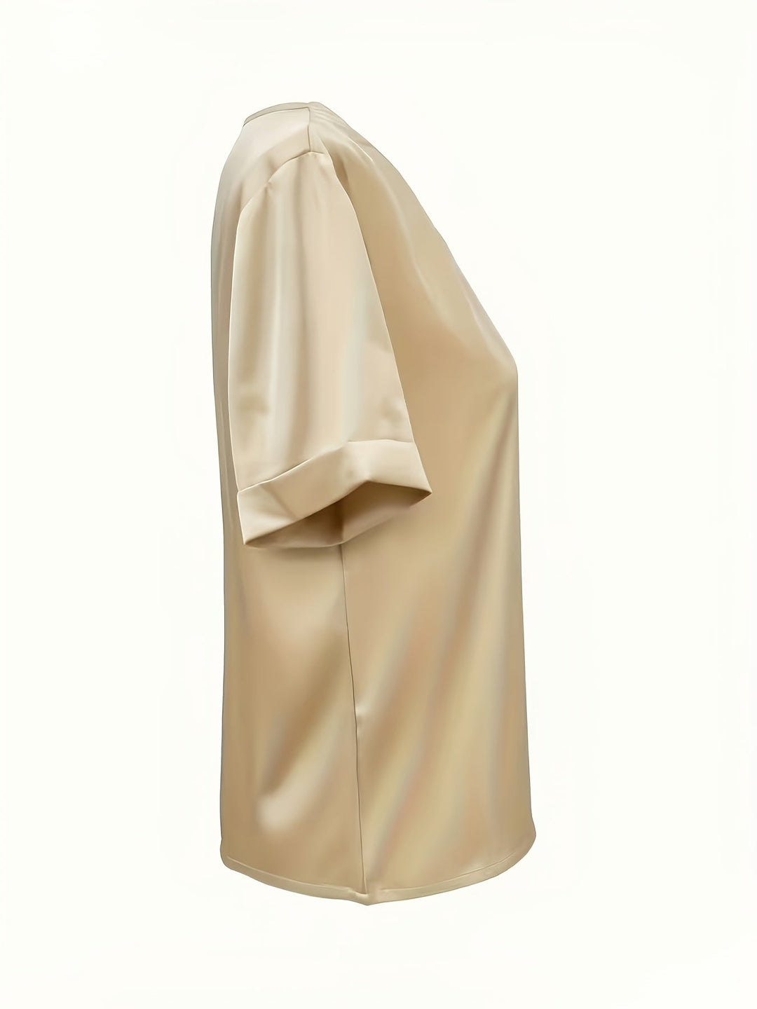 Draped V-Neck Blouse for Women