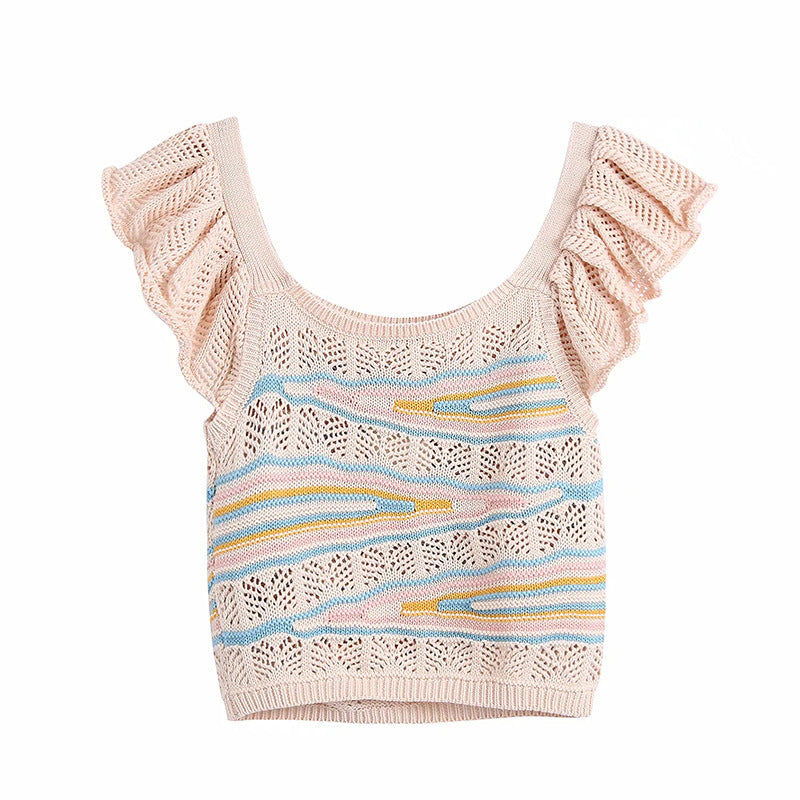 Women's Jacquard Mesh Knit Jacket