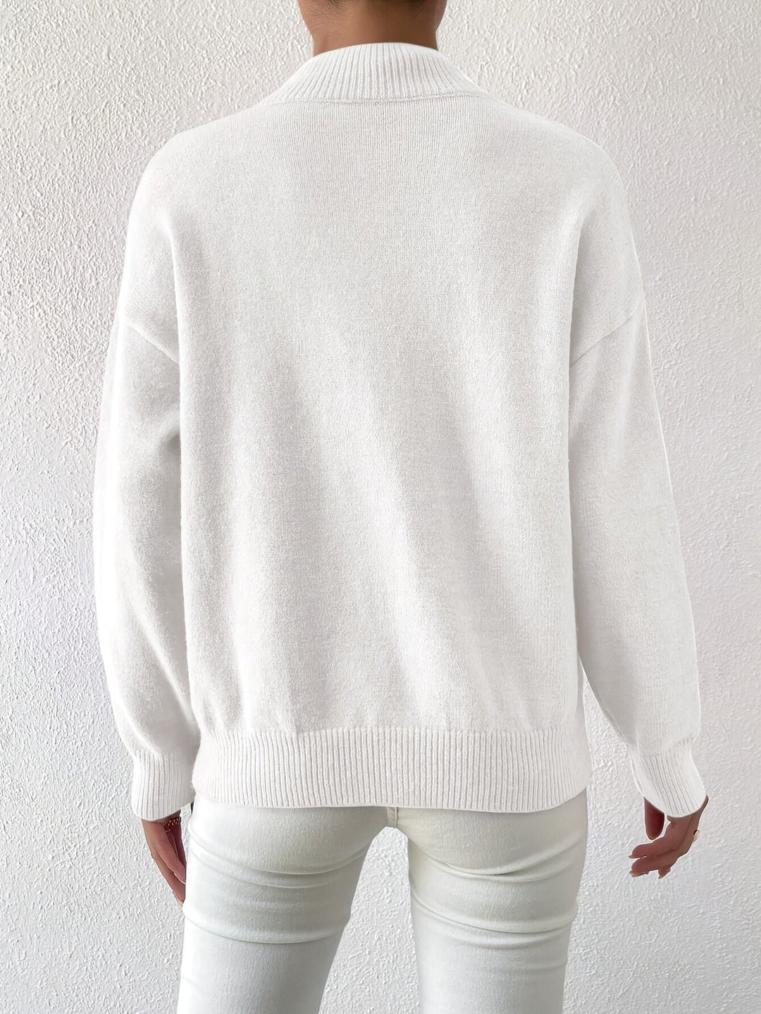 Mock Neck Sweater, Women's Refined Fit
