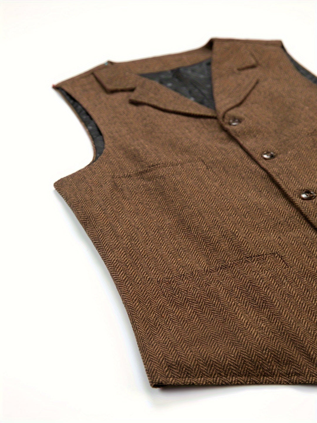 Heritage Herringbone Vest for Men, Plus Size