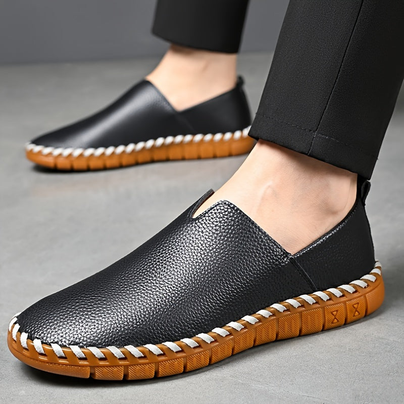 Men's Hand-Stitched Slip-On Loafers