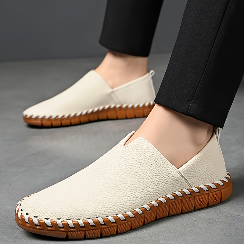 Men's Hand-Stitched Slip-On Loafers