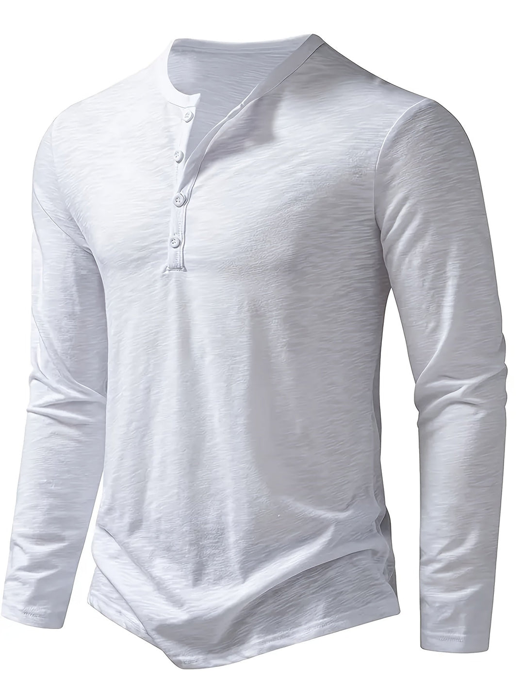 Men's Classic Button-Placket Henley