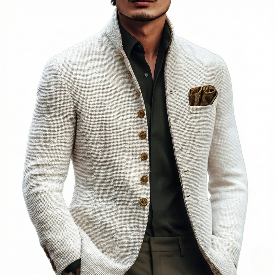 Refined Single Breasted Cardigan for Men