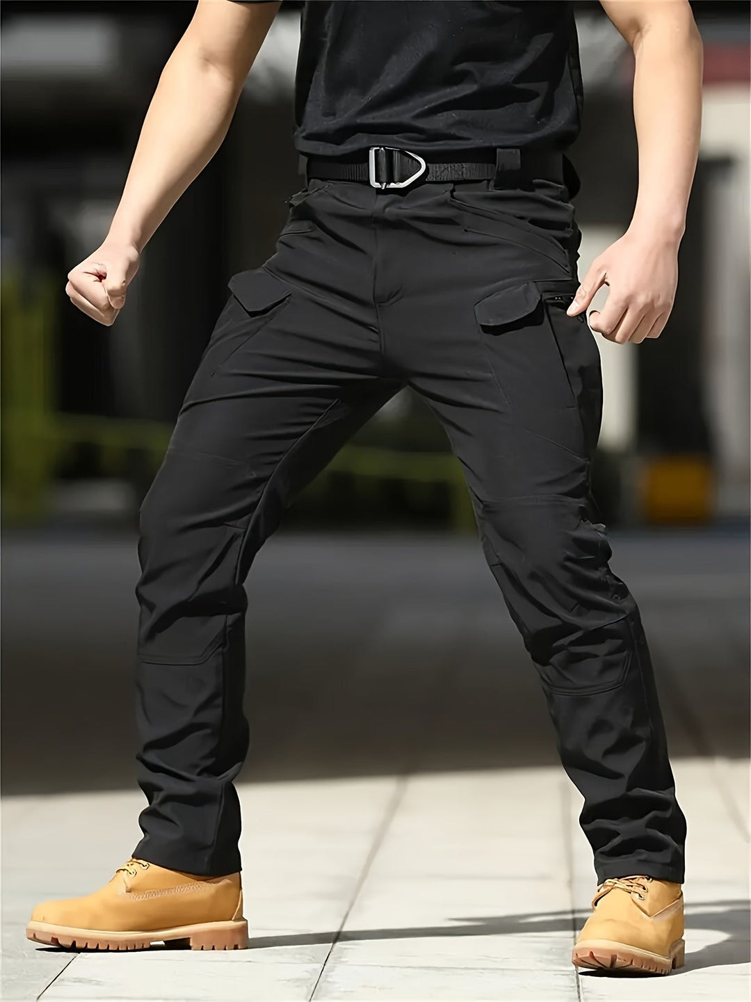 Multi-Pocket Tactical Trousers, Men's Rugged Fit