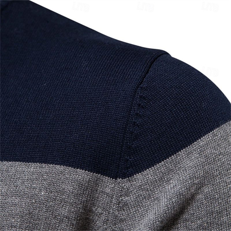 Quarter-Zip Knit Sweater for Men