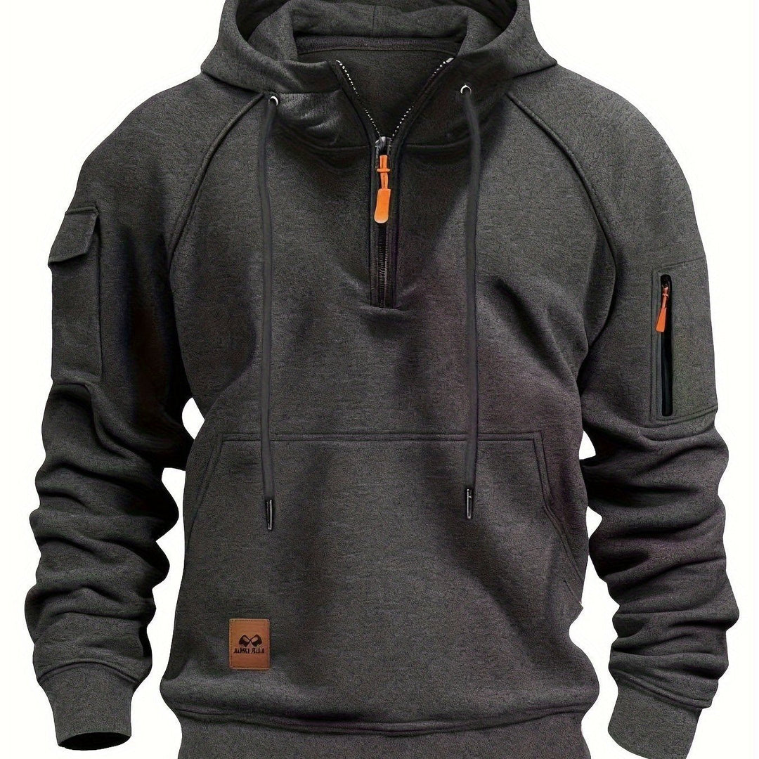 Utility Quarter-Zip Hoodie for Men