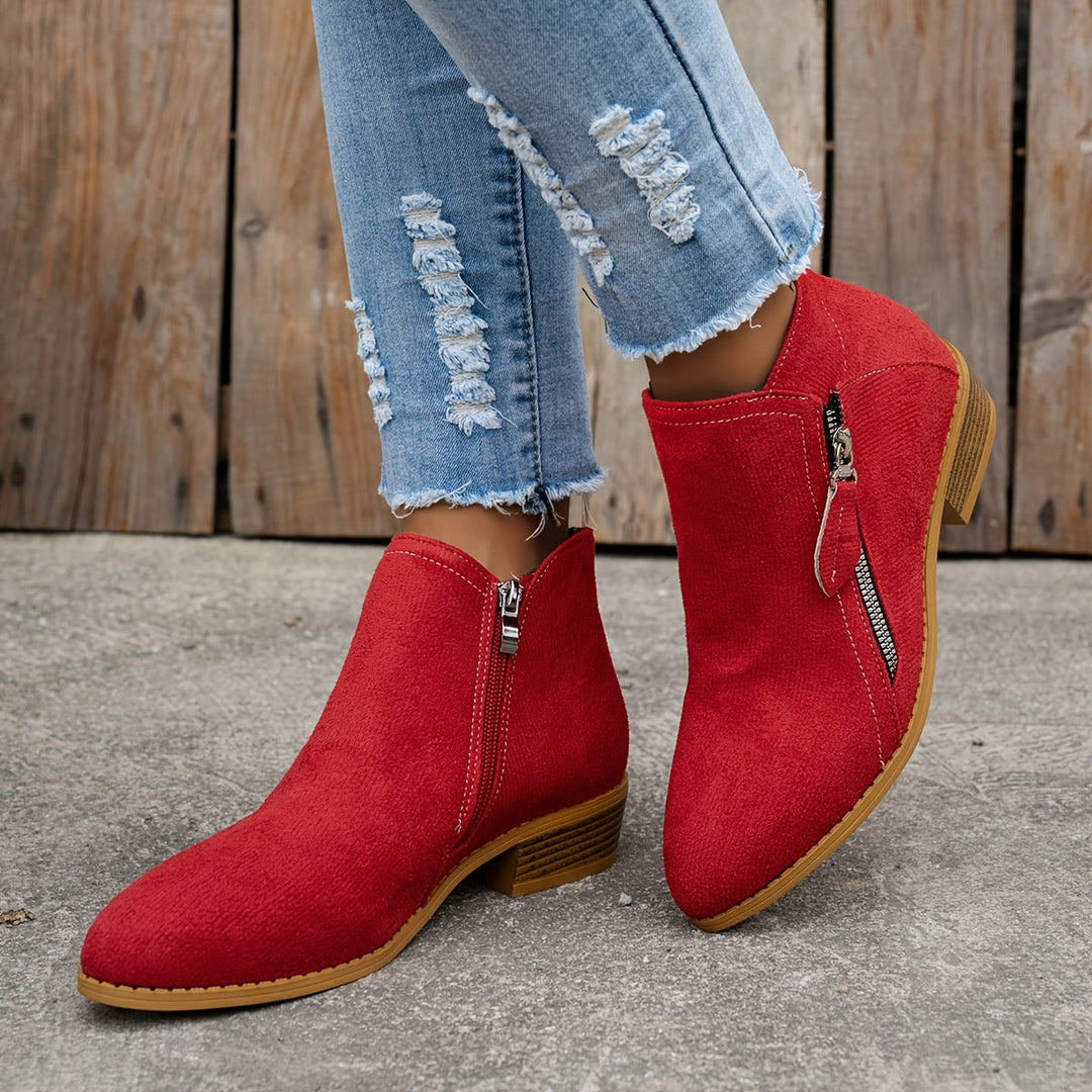 Comfortable Zipper Shoes for Women, Elegant Style
