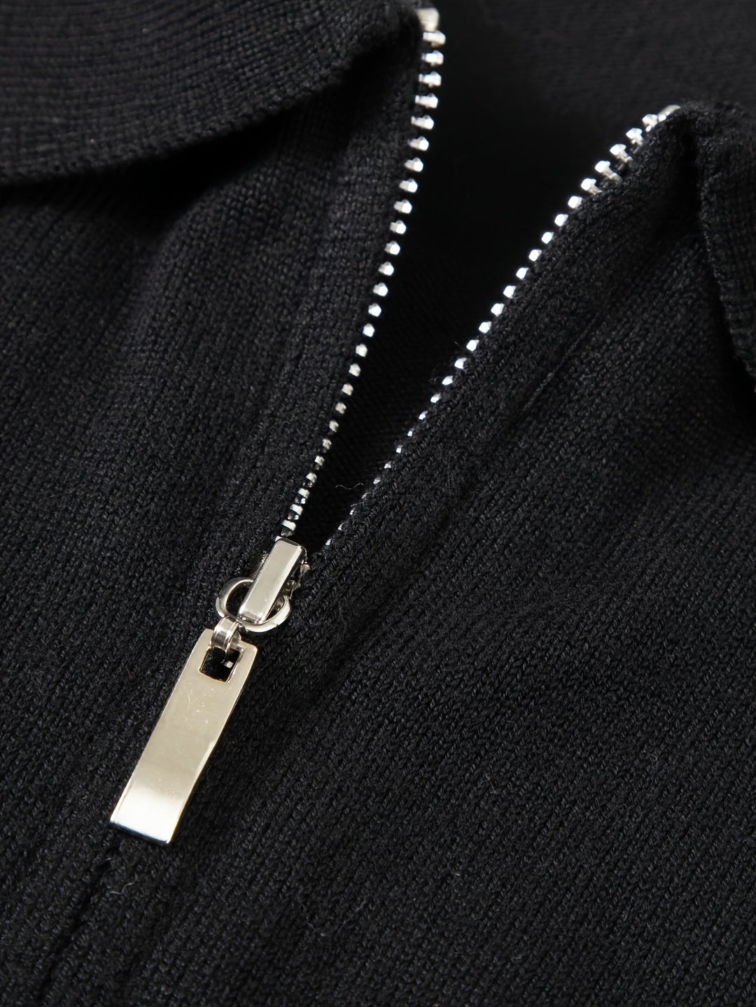 Refined Quarter-Zip Polo Sweater for Men, Plus Size