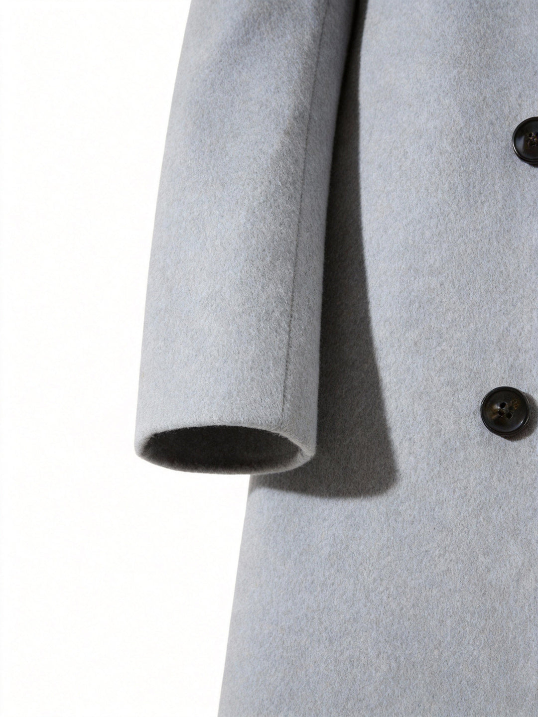 Refined Long Trench Coat for Men, Plus Size
