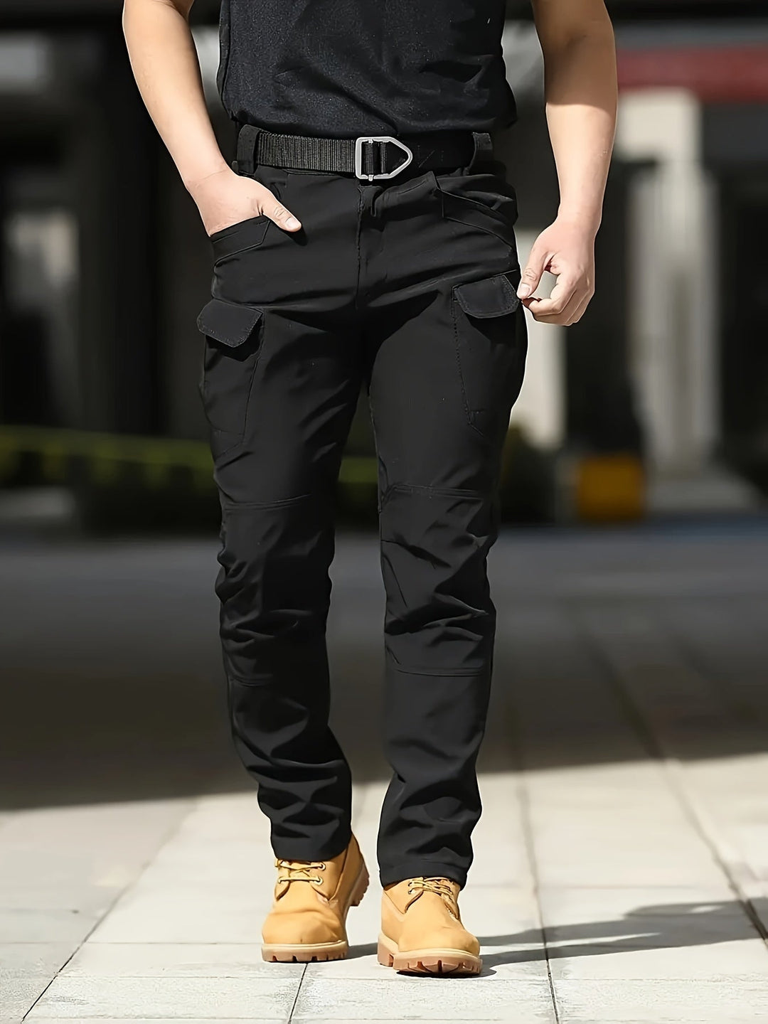 Multi-Pocket Tactical Trousers, Men's Rugged Fit