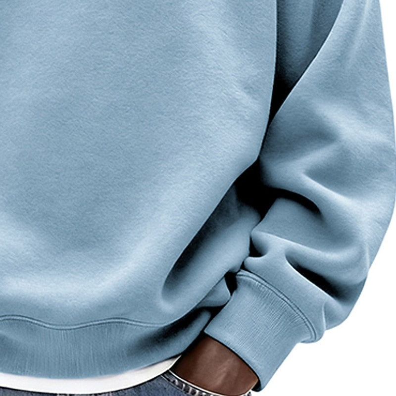 Crew Neck Sweatshirt for Men, Classic Style