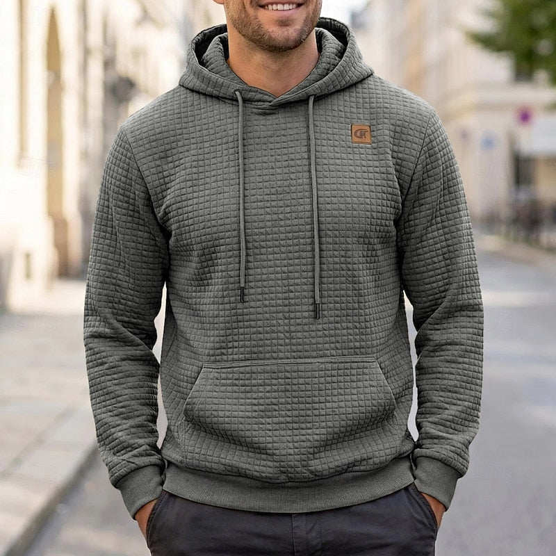 Men's Textured Comfort Hoodie