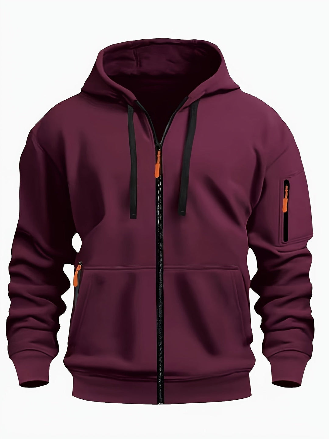 Everyday Zip-Up Hoodie for Men, Plus Size