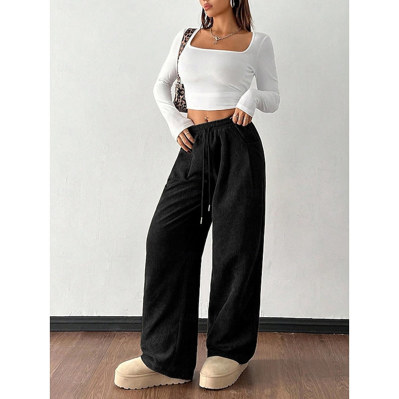 Wide-Leg Pants for Women, Relaxed Style