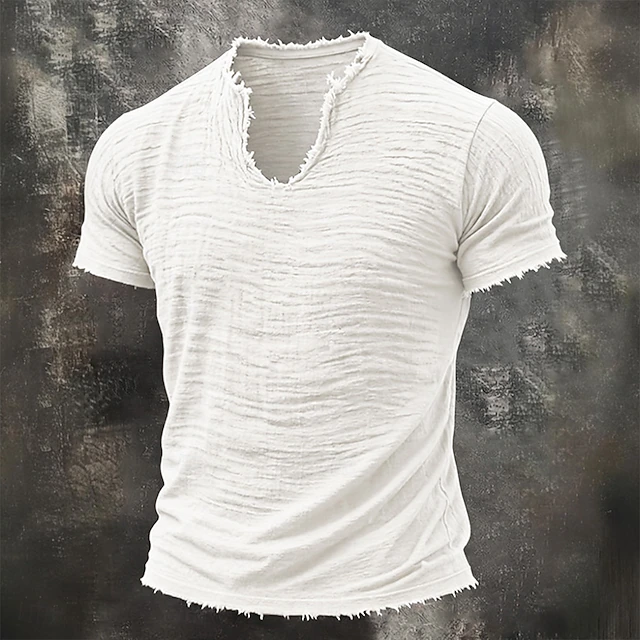 Notch-Neck T-Shirt, Men's Rugged Fit