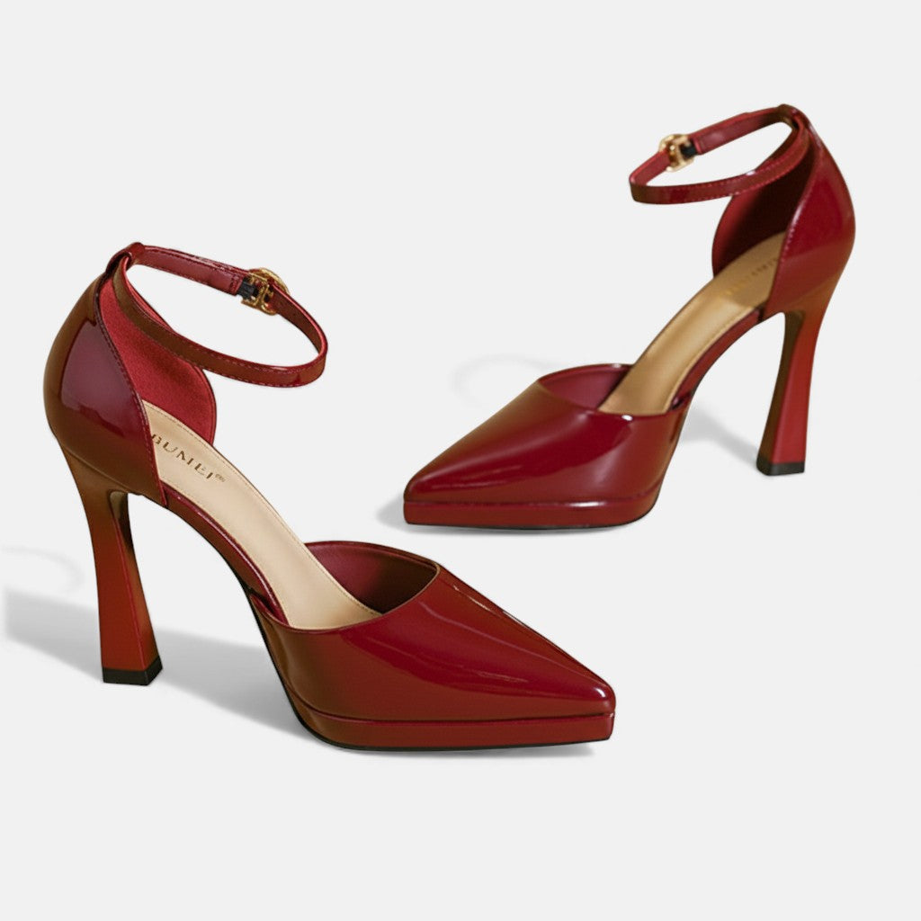 Stylish Ankle Strap Pointed Heels for Women