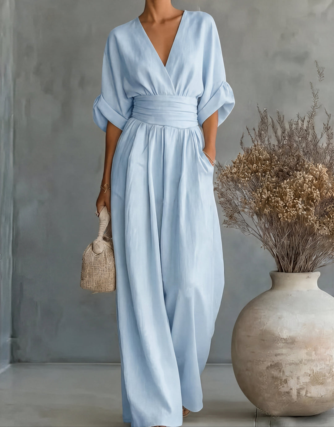 Wide-Leg Jumpsuit, Women's Elegant Fit
