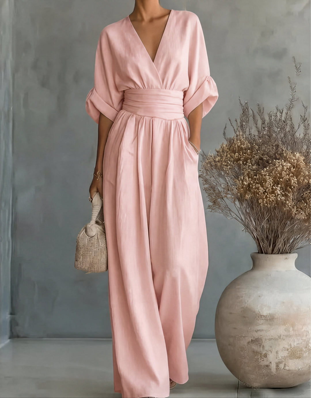 Wide-Leg Jumpsuit, Women's Elegant Fit