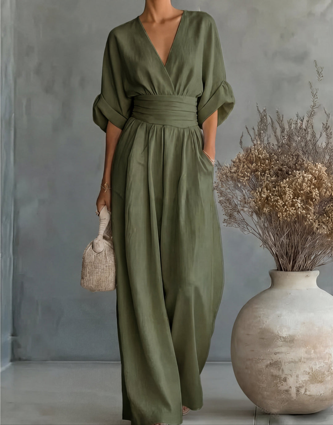 Wide-Leg Jumpsuit, Women's Elegant Fit