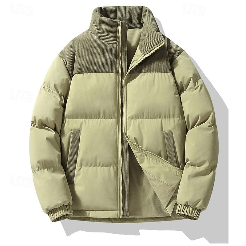 Men's Insulated Stand-Collar Puffer Jacket