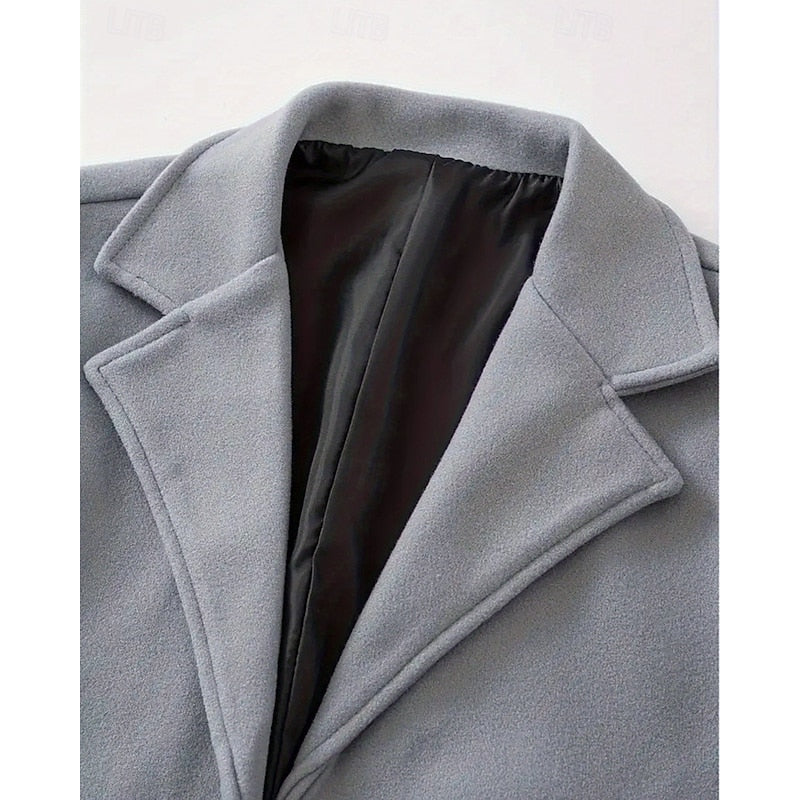 Long Overcoat, Men's Classic Fit