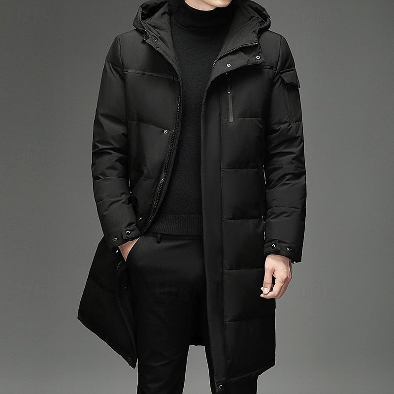 Men's Hooded Long Winter Coat